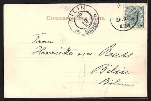 AK Wien, Alserstrasse mit Geschäften