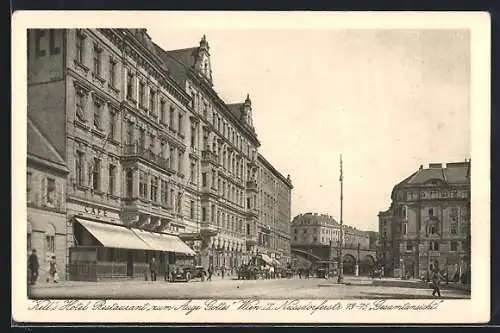 AK Wien, Kells Hotel-Restaurant zum Auge Gottes, Nussdorferstrasse 73-75