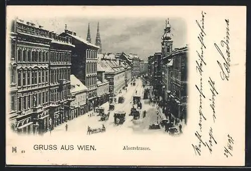 AK Wien, Blick auf die Alserstrasse