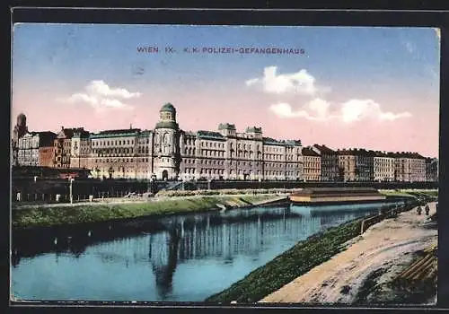 AK Wien, Blick zum Polizei-Gefangenhaus