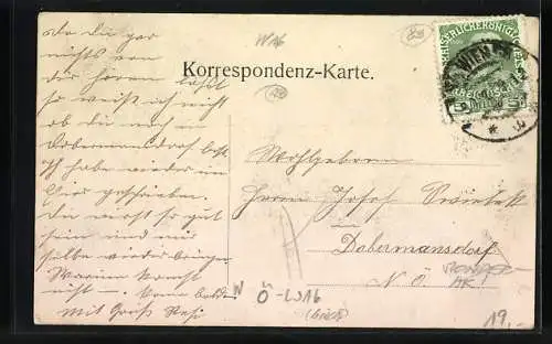 AK Wien, Alt-Ottakring beim Jubiläums-Blumen-Korseo 1908