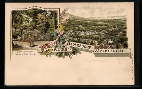 AK Wien, Hadersdorf-Weidlingau, Feldmarschall Laudon-Denkmal