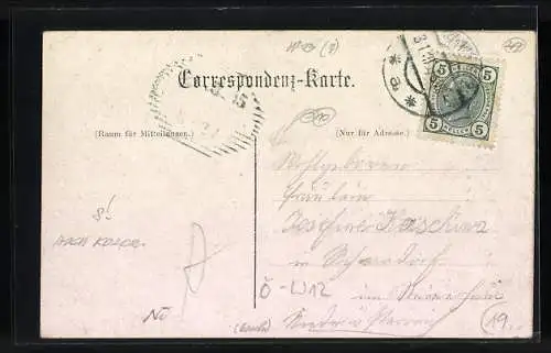 AK Wien, Restaurant und Meierei zur Gloriette, Bes. Jakob Rückeshäuser