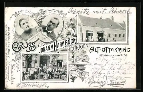 AK Wien, Alt-Ottakring, Gasthaus Heurigen von Johann Haimböck, Ottakringerstrasse 217