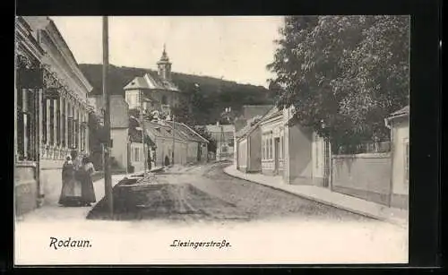 AK Wien-Rodaun, Blick in die Liesingerstrasse