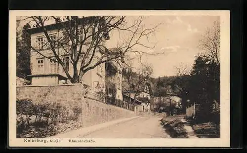 AK Kalksburg, Blick in die Klausenstrasse