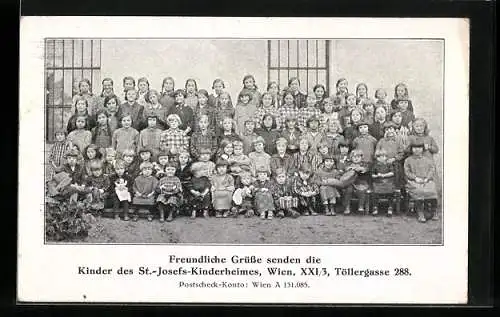 AK Wien, Kinder des St.-Josefs-Kinderheimes, Töllergasse 288