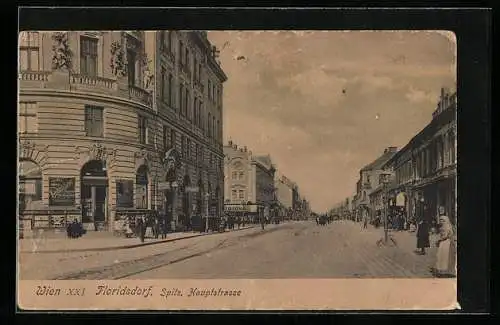 AK Wien, Floridsdorf, Spitz. Hauptstrasse