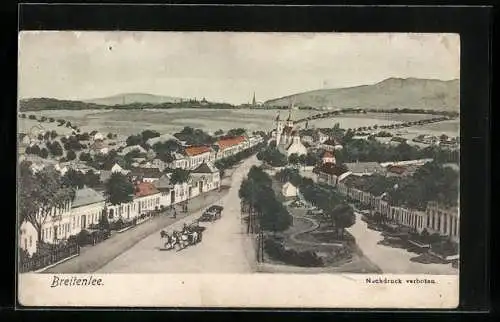 AK Wien, Breitenlee, Ortsansicht mit Kirche