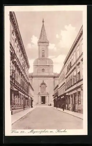 AK Wien, Migarziplatz mit der Kirche