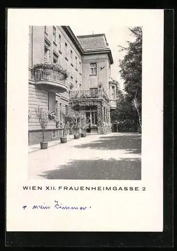 AK Wien, Wohnheim in der Frauenheimgasse 2