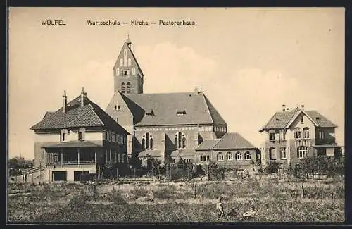 AK Wülfel, Warteschule mit Kirche und Pastorenhaus