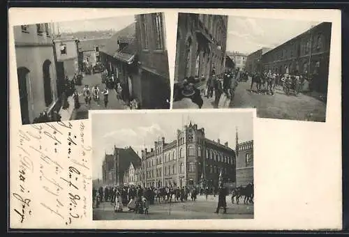 AK Hannover, Hotel Stadt Amsterdam, Strassenpartie