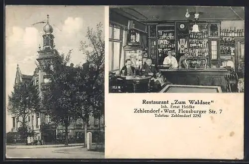 AK Zehlendorf, Restaurant zum Waldsee, Flensburger Strasse 7