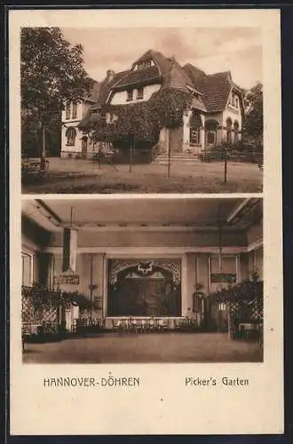 AK Hannover-Döhren, Gasthof Picker`s Garten