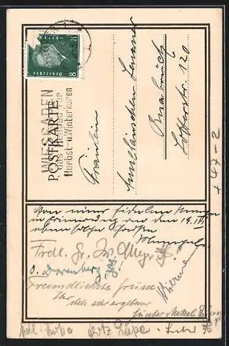 Künstler-AK Hannover, Verbindungshaus der VC-Turnerschaft Tuisko