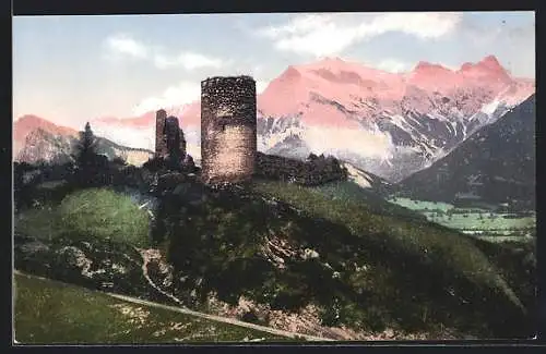 AK Ragaz, Ruine Freudenberg mit Falknis