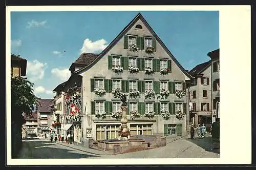 AK Horgen, Hotel Schwan, Bes. M. Forrer-Bärtsch