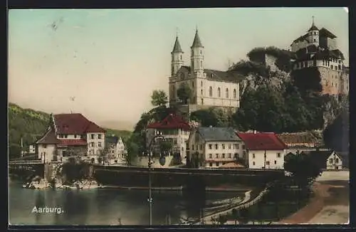 AK Aarburg, Ortsansicht mit Schloss