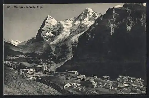 AK Mürren, Totale mit Mönch und Eiger