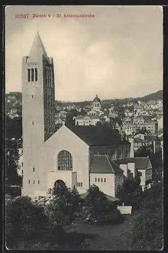 AK Zürich, St. Antoniuskirche