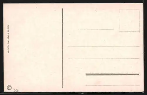 AK Basel, Marktplatz mit Rathaus und Kaffeerösterei F. Riggenbach