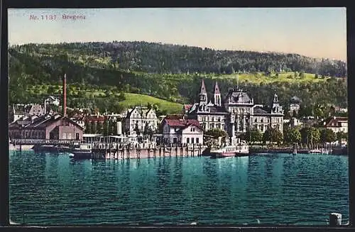 AK Bregenz, Ortspartie am Seeufer