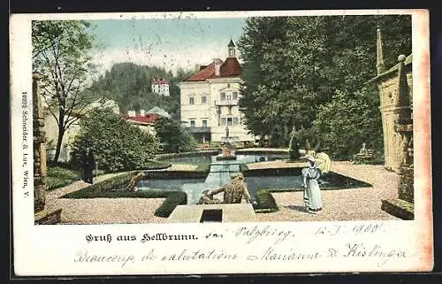 AK Salzburg, Park vom Schloss Hellbrunnn