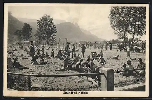 AK Hallein, Strandbad mit Badegästen