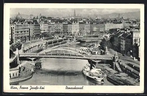 AK Wien, Franz Josefs-Kai am Donaukanal