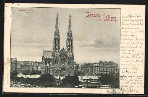 AK Wien, Blick auf die Votivkirche