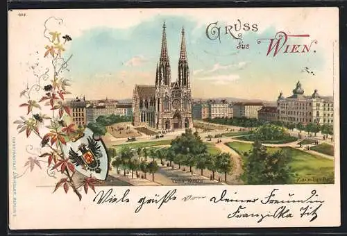 Lithographie Wien I, Votiv Kirche