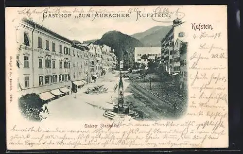 AK Kufstein, Unterer Stadtplatz