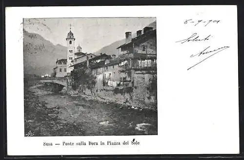 AK Susa, Ponte sulla Dora in Piazza del Sole
