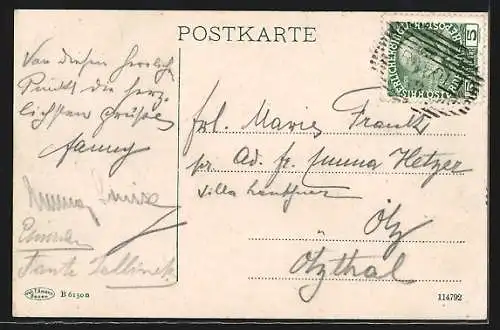 AK Trafoi / Tirol, Ortsansicht mit Hotel Post