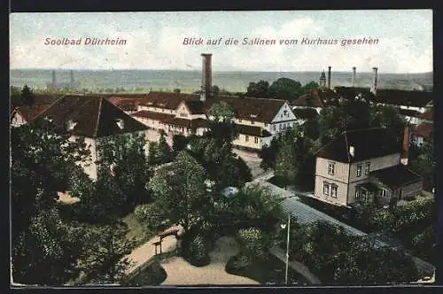 AK Soolbad Dürrheim, Blick auf die Salinen vom Kurhaus