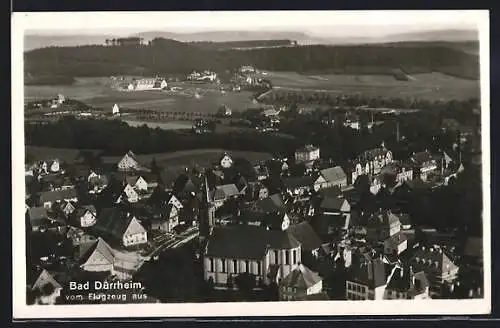 AK Bad Dürrheim, Ortsblick vom Flugzeug aus