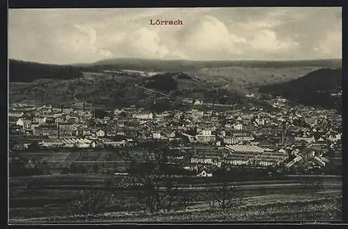 AK Lörrach, Blick auf den Ort