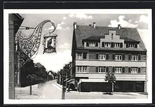 AK Villingen-Schwenningen, Partie am Gasthaus zum Bären