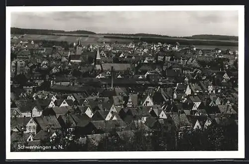 AK Villingen-Schwenningen, Blick über die Dächer der gesamten Stadt
