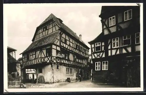 AK Eberbach a. N., Partie am Pfarrhof