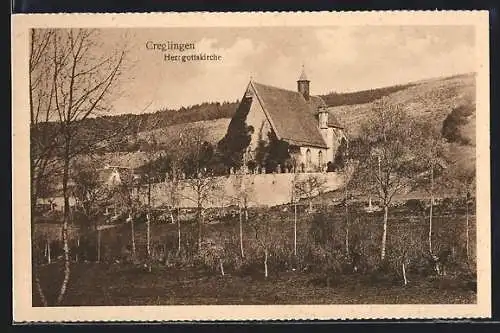 AK Creglingen, Blick zur Herrgottskirche