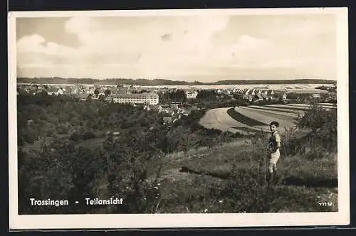 AK Trossingen, Teilansicht vom Berg aus