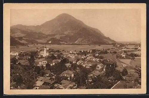 AK Oberaudorf-Wildbarren, Panoramablick aus der Vogelschau