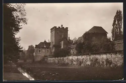 AK Amberg / Obpf., Partie an der Stadtmauer