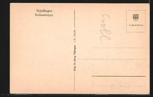 AK Nördlingen, Rathaustreppe