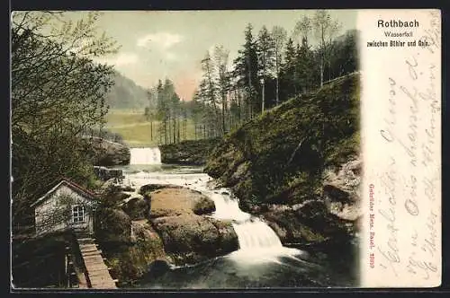 AK Rothbach, Wasserfall zwischen Bühler und Gais