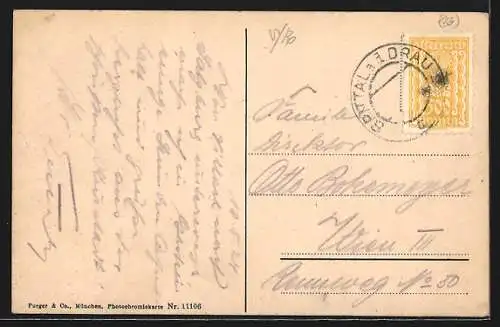 AK Badgastein, Häuser am Wasserfall