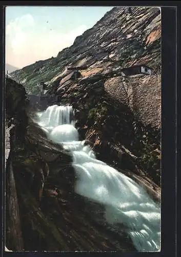 AK Wasserfall an der Teufelsbrücke