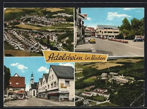AK Adelsheim / Baden, Teil- und Gesamtansichten